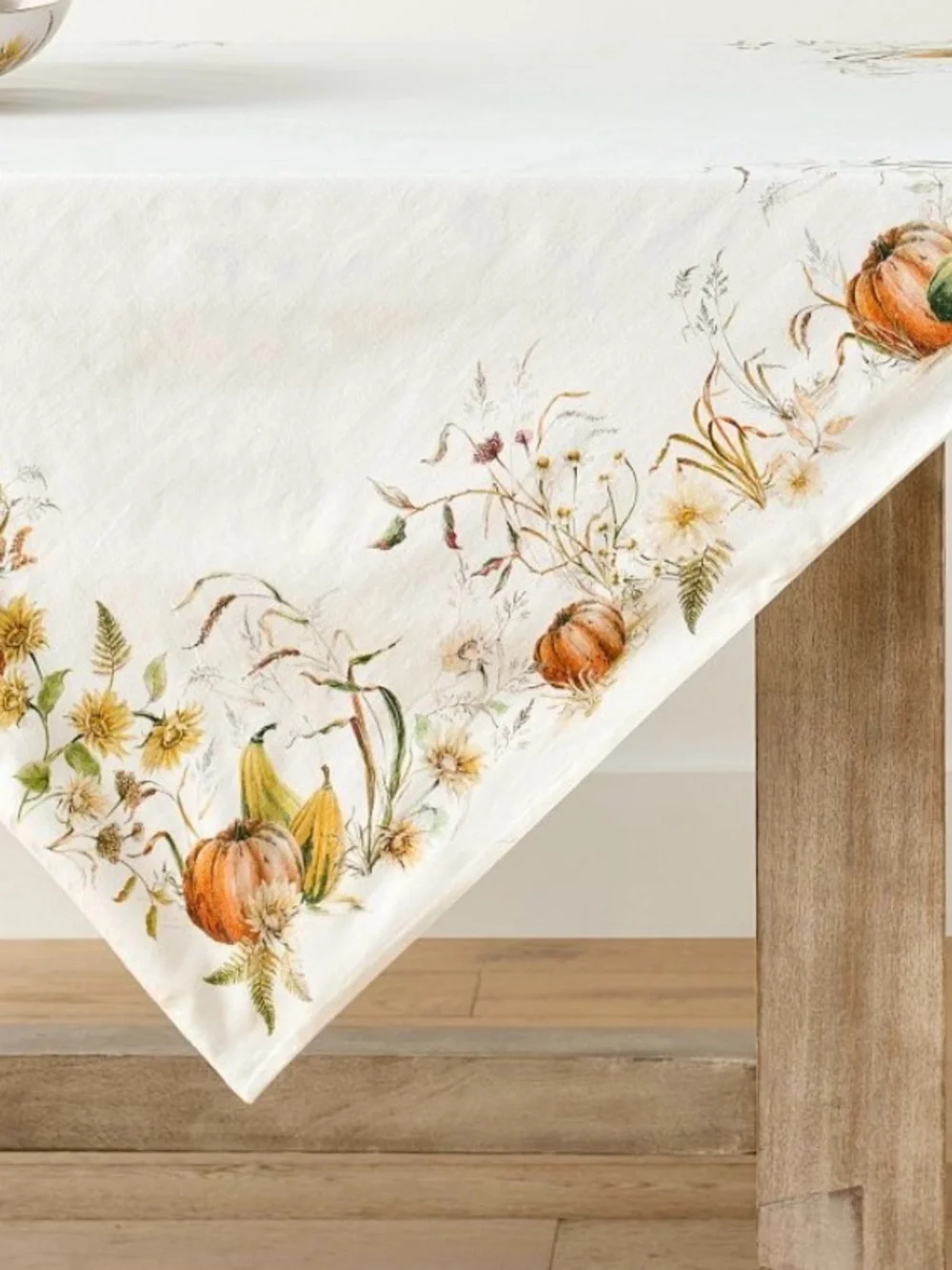 NWT Pottery Barn Bedford Harvest Cotton/Linen Table Throw